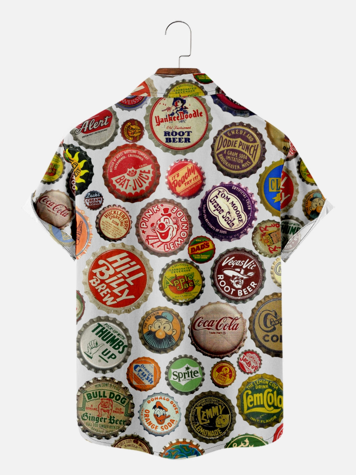 Men's Vintage Soda and Drinks Bottle Caps Short Sleeve Shirt, mens short sleeve shirts¡ê?big and tall mens shirts¡ê?short sleeve shirts for men¡ê?mens 4xl shirts¡ê?casual short sleeve shirts