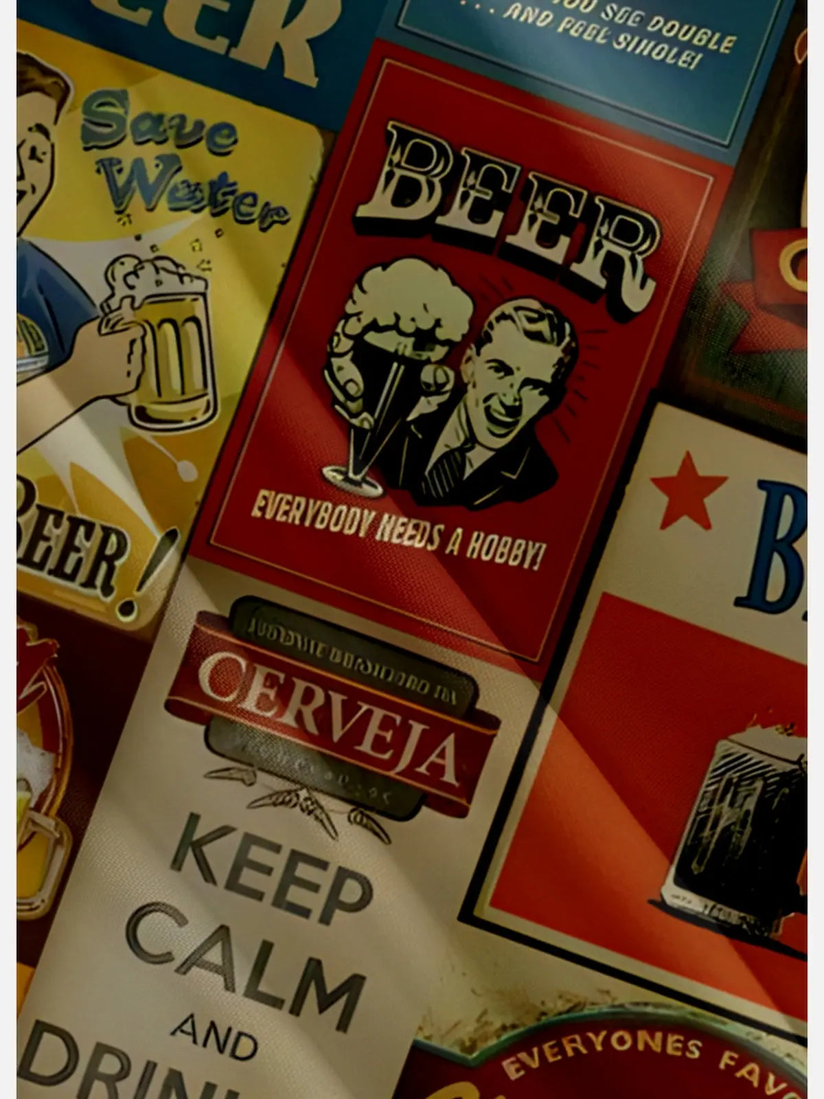 Men's Vintage Beer Posters Short Sleeve Shirt, mens short sleeve shirts?¨º?big and tall mens shirts?¨º?short sleeve shirts for men?¨º?mens 4xl shirts?¨º?casual short sleeve shirts