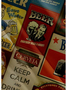 Men's Vintage Beer Posters Short Sleeve Shirt, mens short sleeve shirts???¡§?o?big and tall mens shirts???¡§?o?short sleeve shirts for men???¡§?o?mens 4xl shirts???¡§?o?casual short sleeve shirts