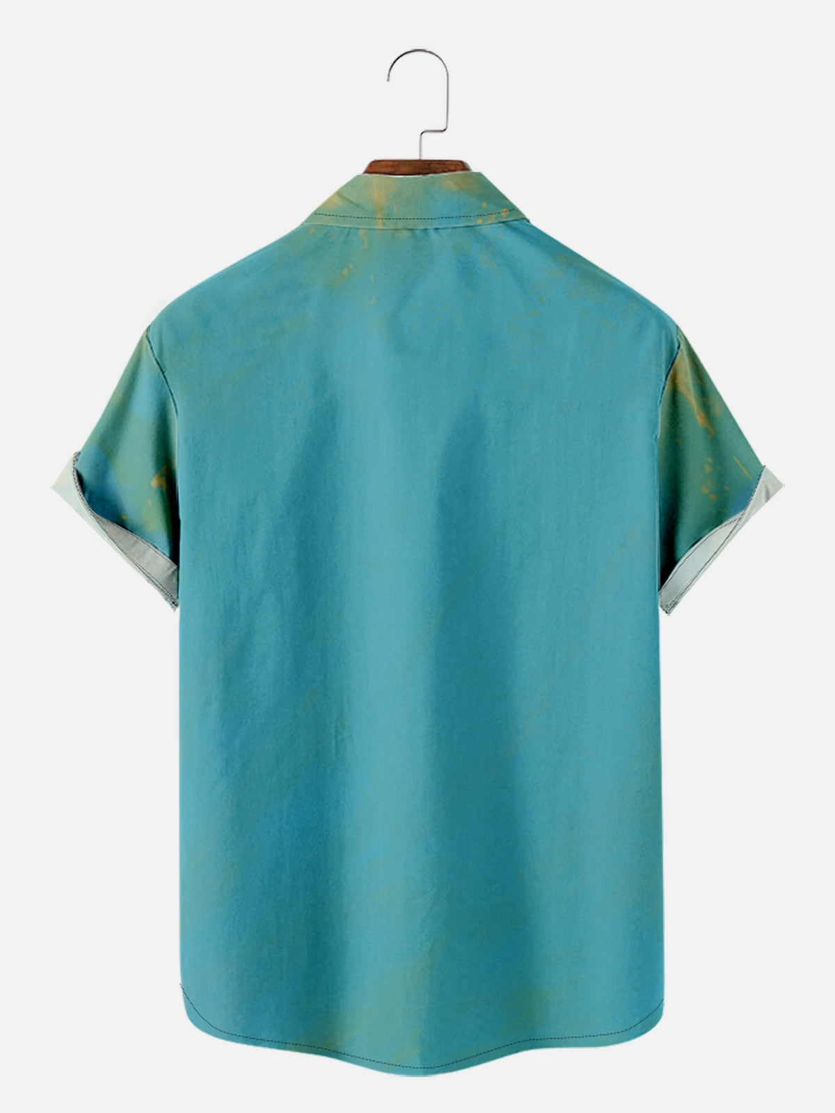 Men's Oil Painted Happy Buffalo Short Sleeve Shirt, mens short sleeve shirts¡ê?big and tall mens shirts¡ê?short sleeve shirts for men¡ê?mens 4xl shirts¡ê?casual short sleeve shirts