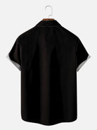 Men's Racing Stripe Geometric Short Sleeve Shirt Eleven Oasis