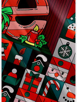 Men's LOVE Christmas With Patch Pattern Short Sleeve Shirt Eleven Oasis