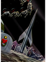 Men's Retrofuture Style Christmas in Space Happy Family Santa Short Sleeve Shirt Eleven Oasis