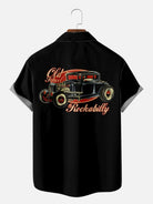 Tall Men's Hot Rod Rockabilly Short Sleeve Shirt Eleven Oasis