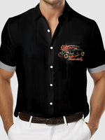 Men's Hot Rod Rockabilly Short Sleeve Shirt Eleven Oasis