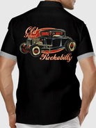Tall Men's Hot Rod Rockabilly Short Sleeve Shirt Eleven Oasis