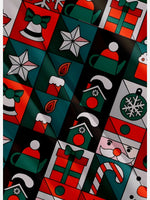 Men's LOVE Christmas on Chest With Patch Pattern Short Sleeve Shirt Eleven Oasis