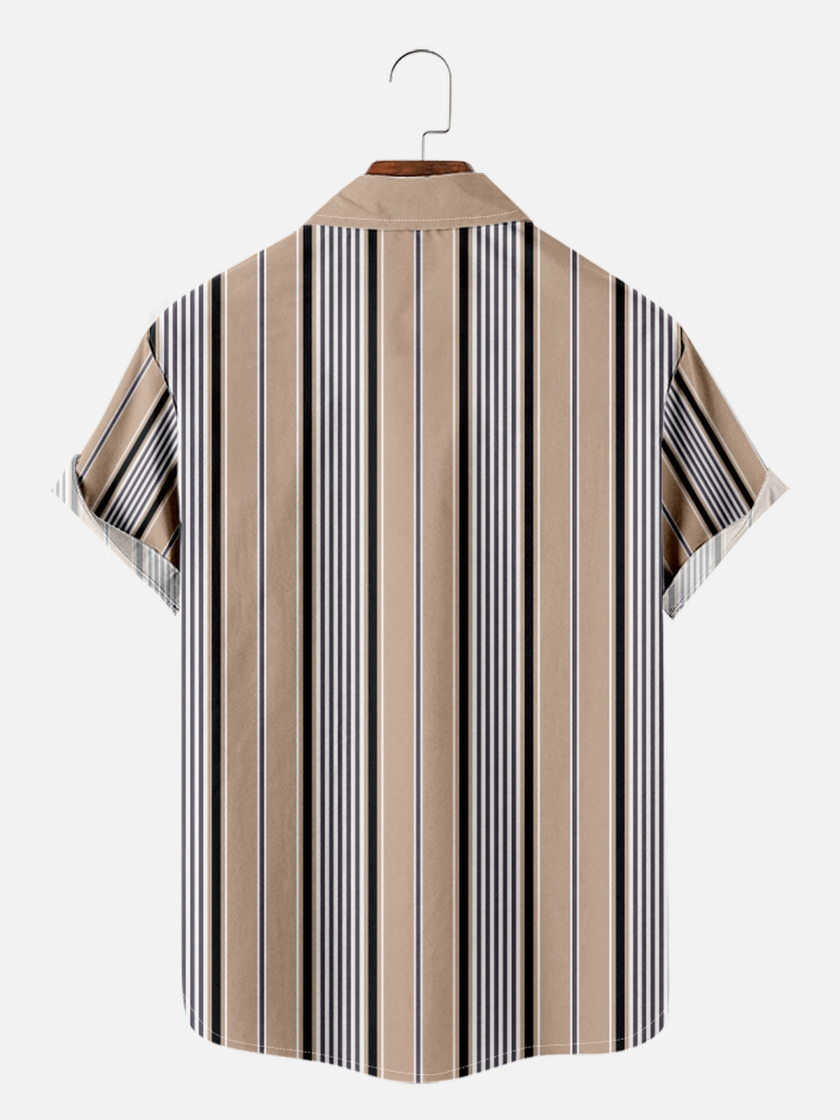 Men's Casual Everyday Striped Short Sleeve Shirt Eleven Oasis