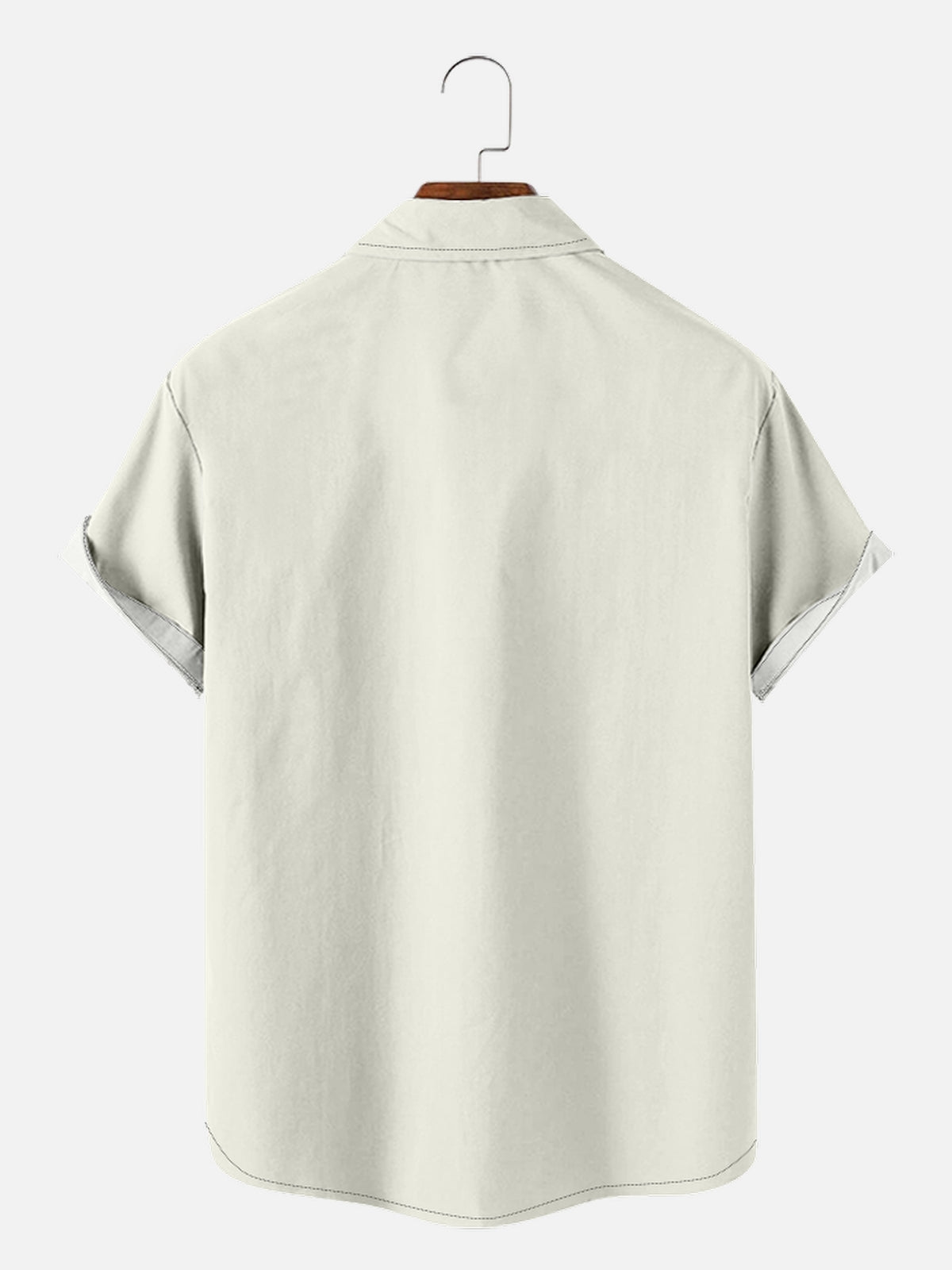 Men's Everyday Stylish Striped Bowling Short Sleeve Shirt Eleven Oasis