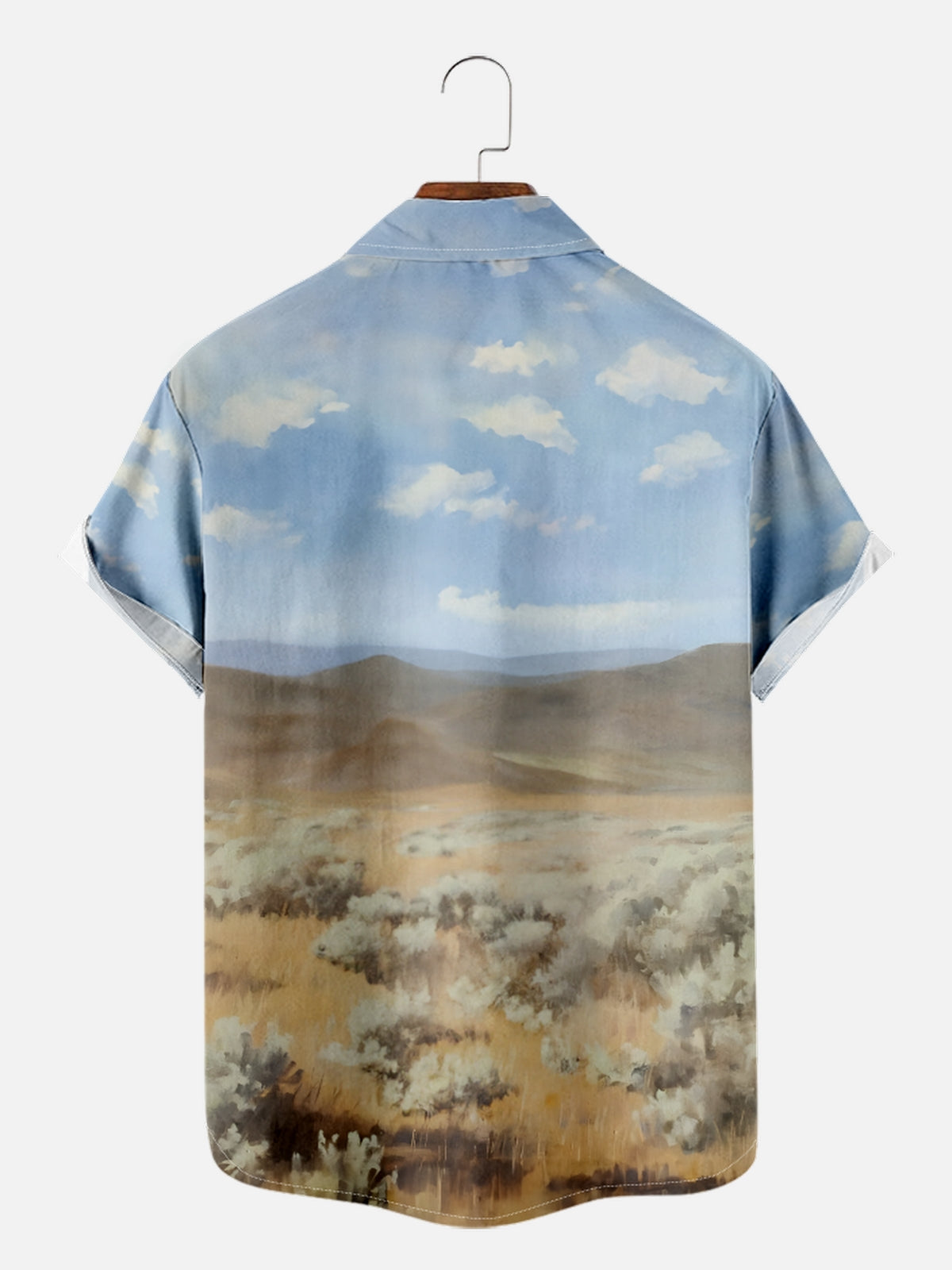 Men's Christmas Santa Cowboy Short Sleeve Shirt Eleven Oasis