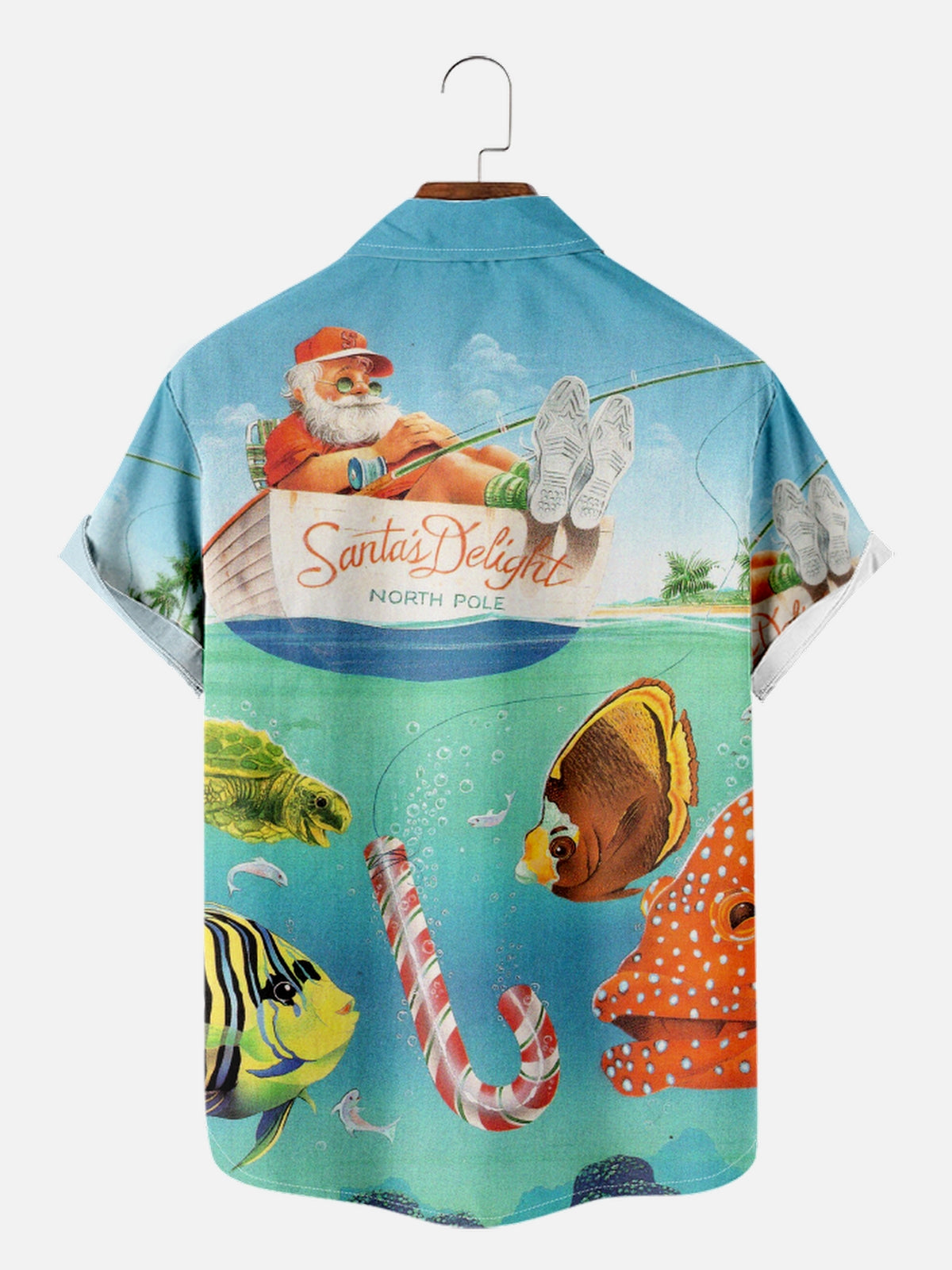 Men's Christmas Sea Short Sleeve Shirt Eleven Oasis