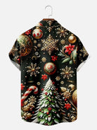 Men's Christmas Surrounding Short Sleeve Shirt Eleven Oasis
