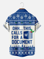 Men's Microsoft Office Funny Short Sleeve Shirt ElevenOasis
