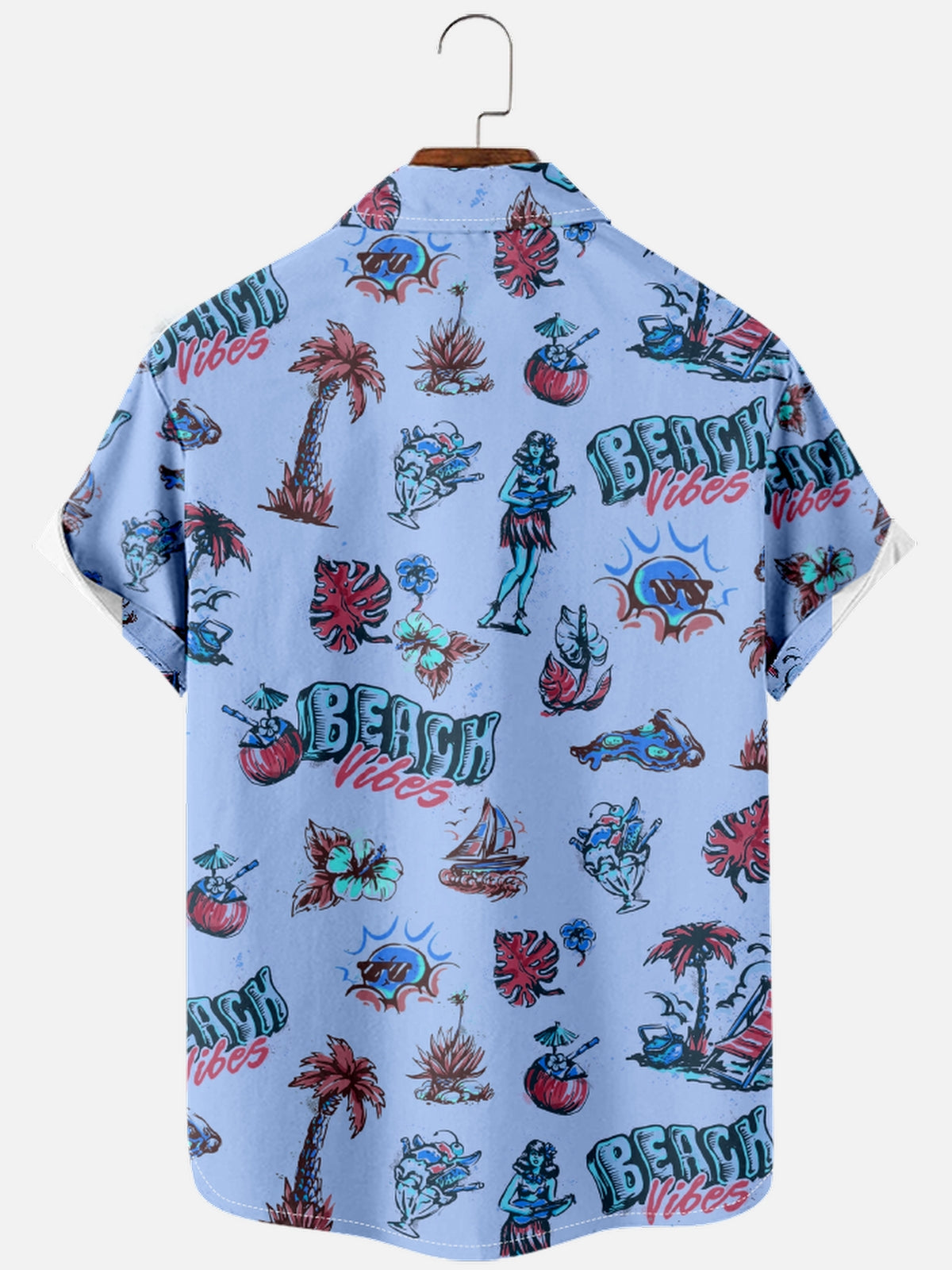 Men's Beach Vibes Short Sleeve Shirt Eleven Oasis