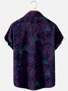 Men's Midnight Floral Short Sleeve Shirt Eleven Oasis