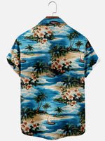 Men's Classic Hawaiian Paradise Short Sleeve Shirt Eleven Oasis