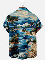Men's Island Paradise Hawaiian Short Sleeve Shirt Eleven Oasis