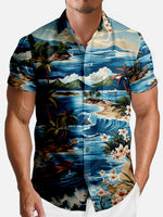 Men's Island Paradise Hawaiian Short Sleeve Shirt Eleven Oasis