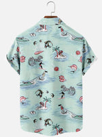 Men's Surf Life Hawaiian Short Sleeve Shirt Eleven Oasis