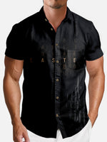 Men's Easter Crossword Puzzle Short Sleeve Shirt Eleven Oasis