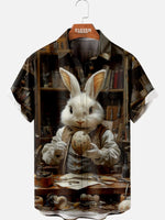 Men's Easter Bunny Artisan Short Sleeve Shirt Eleven Oasis