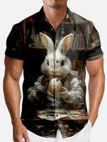 Men's Easter Bunny Artisan Short Sleeve Shirt Eleven Oasis