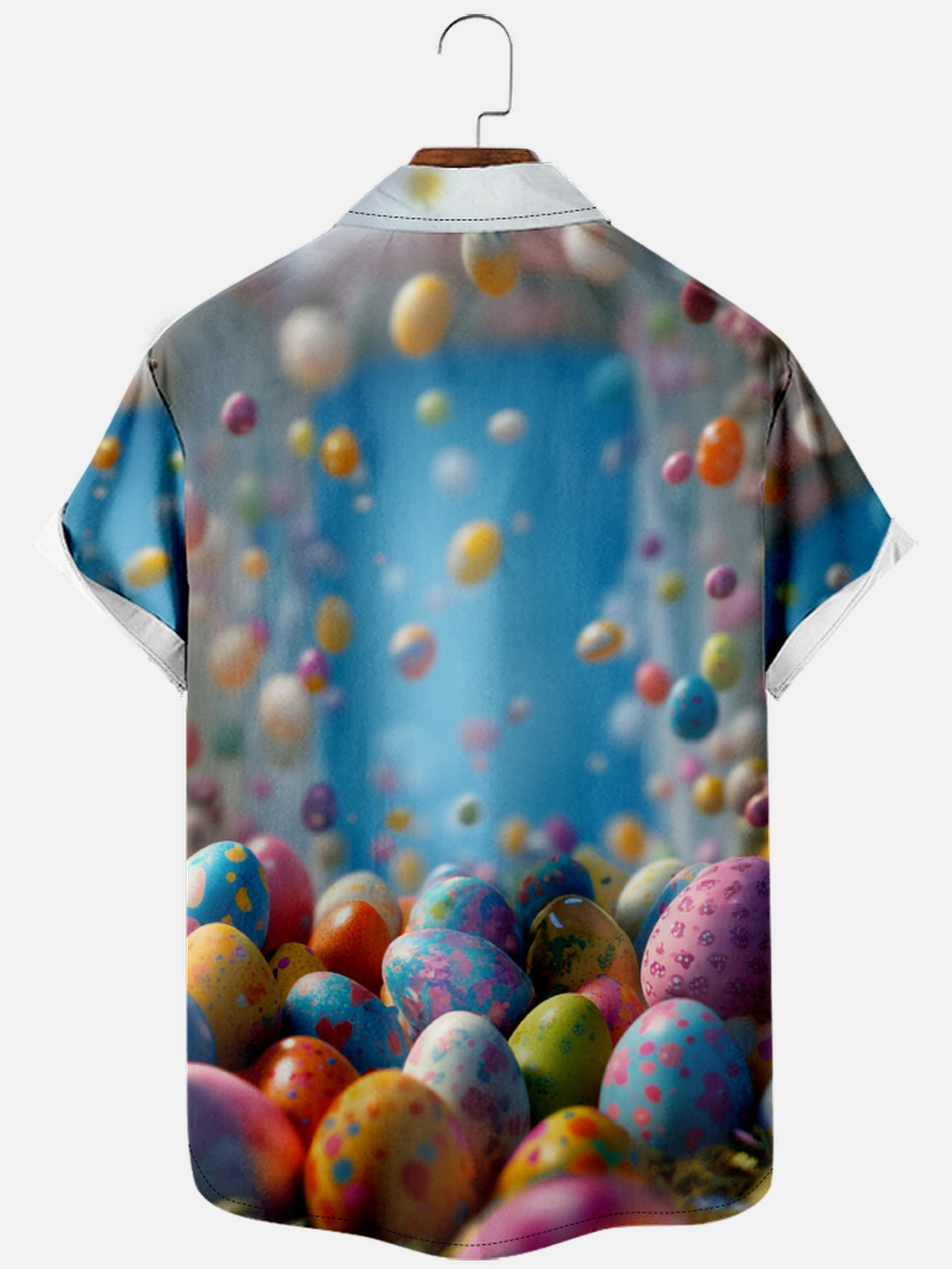 Men's Easter Bunny And Egg Carton Short Sleeve Shirts 8 Eleven Oasis