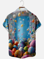 Men's Easter Bunny And Egg Carton Short Sleeve Shirts 8 Eleven Oasis