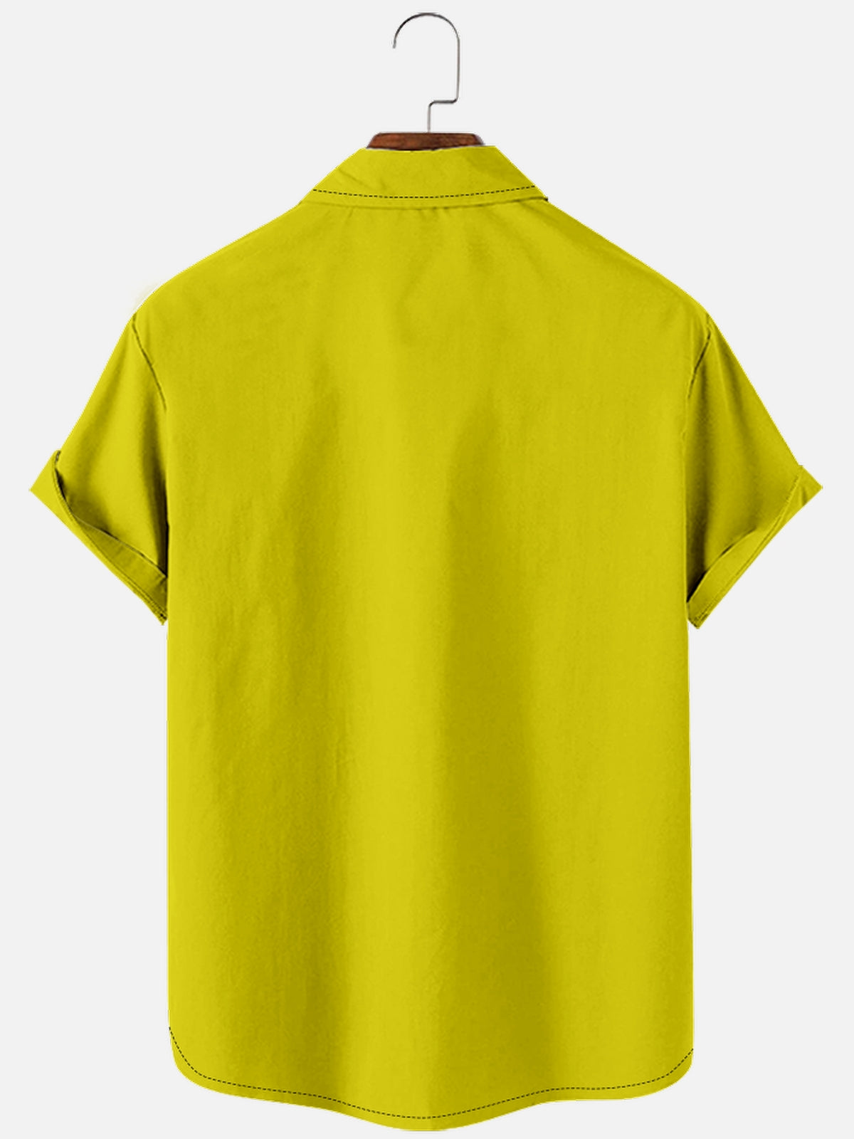 Men's Yellow and Black Masked Warrior Short Sleeve Shirt Eleven Oasis