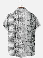 Men's Python Skin Short Sleeve Shirt Eleven Oasis