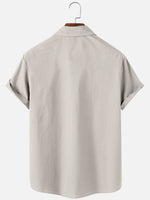 Men's Retro Diamond Stripe Bowling Short Sleeve Shirt Eleven Oasis