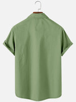 Men's Tribal Pinstripe Bowling Short Sleeve Shirt Eleven Oasis
