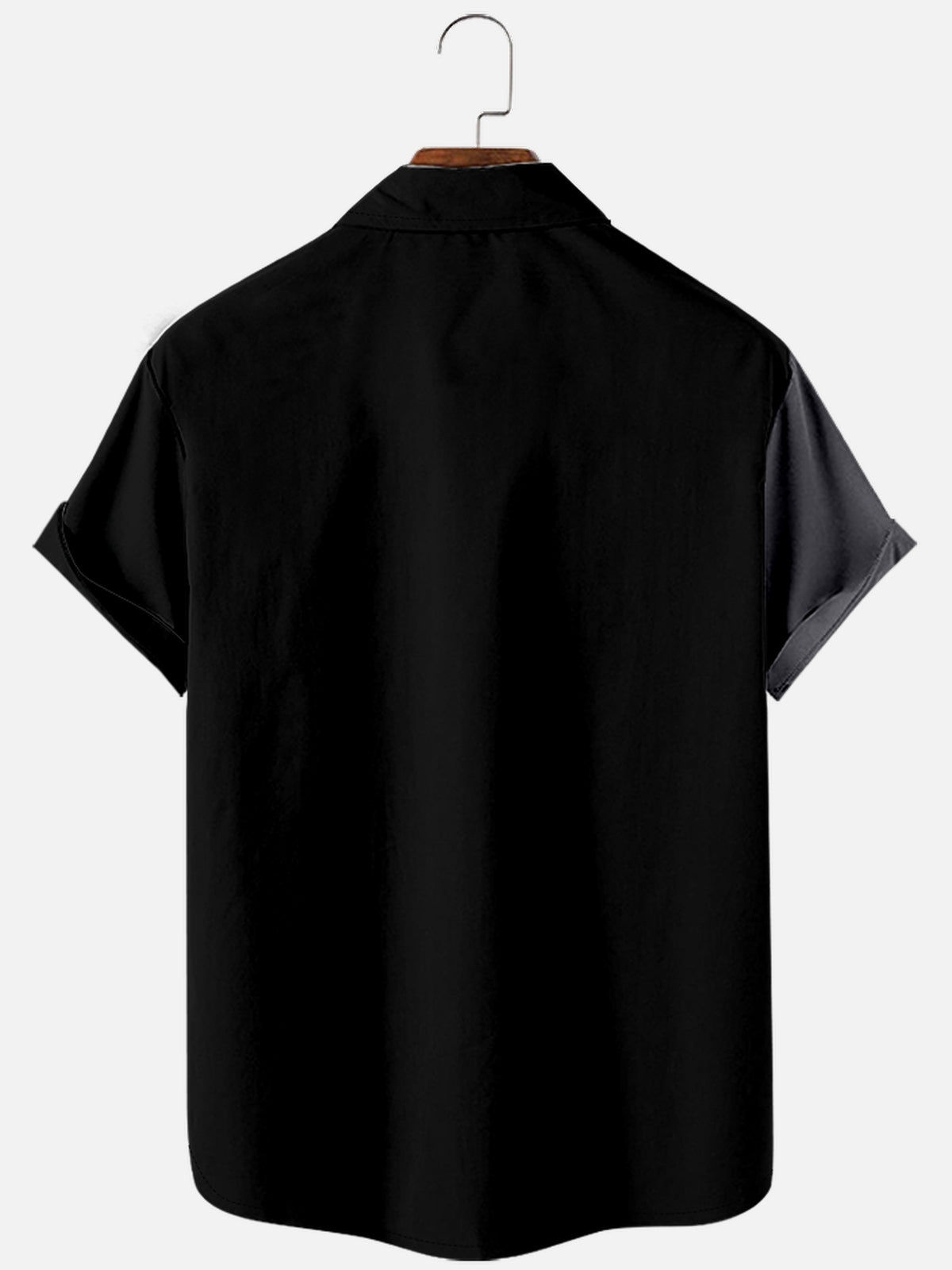 Men's Playing Card Button Short Sleeve Shirt Eleven Oasis