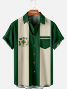 Men's Shamrock Icon Stripe Short Sleeve Shirt Eleven Oasis