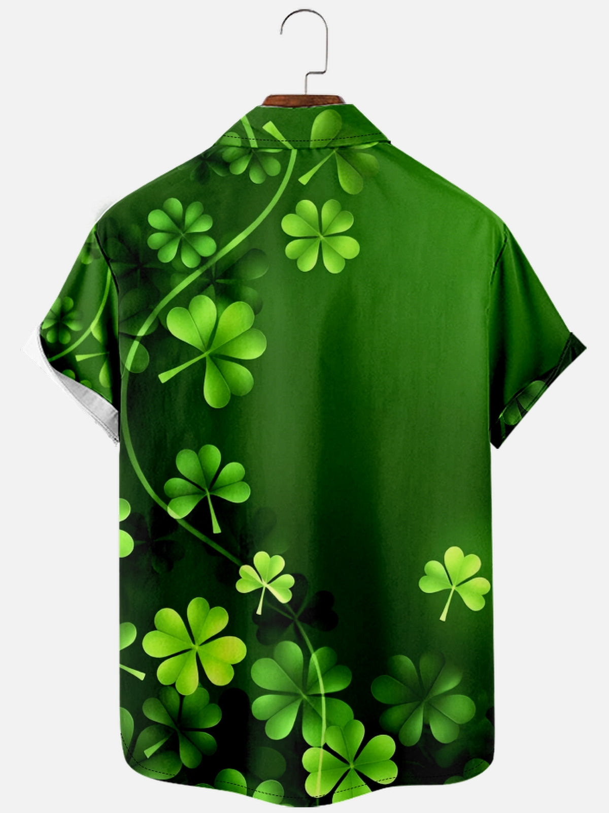 Men's St. Patrick's Day Leprechaun and Gold Pot Short Sleeve Shirt Eleven Oasis