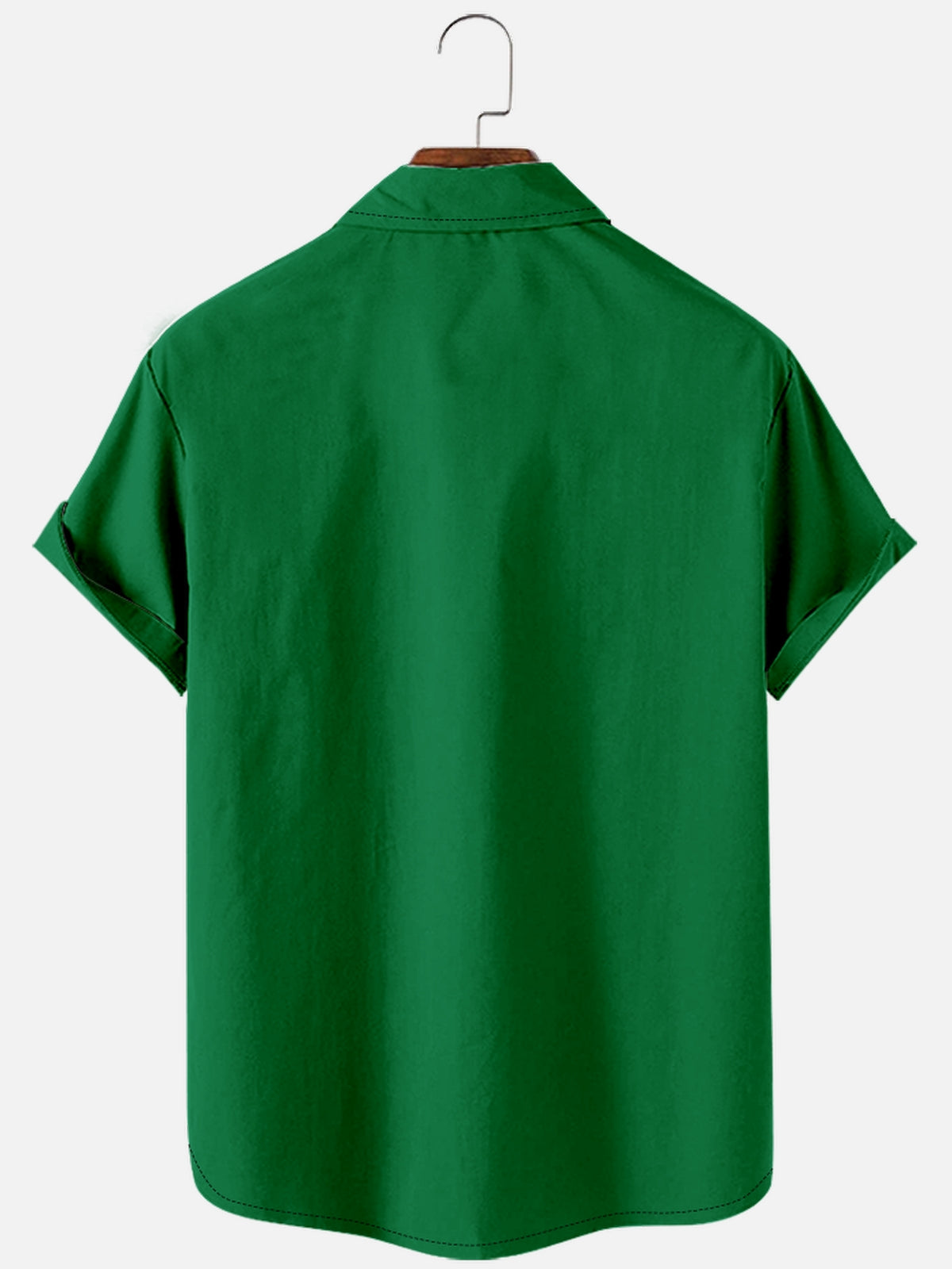 Men's St. Patrick's Day Leprechaun Green Bowling Short Sleeve Shirt Eleven Oasis