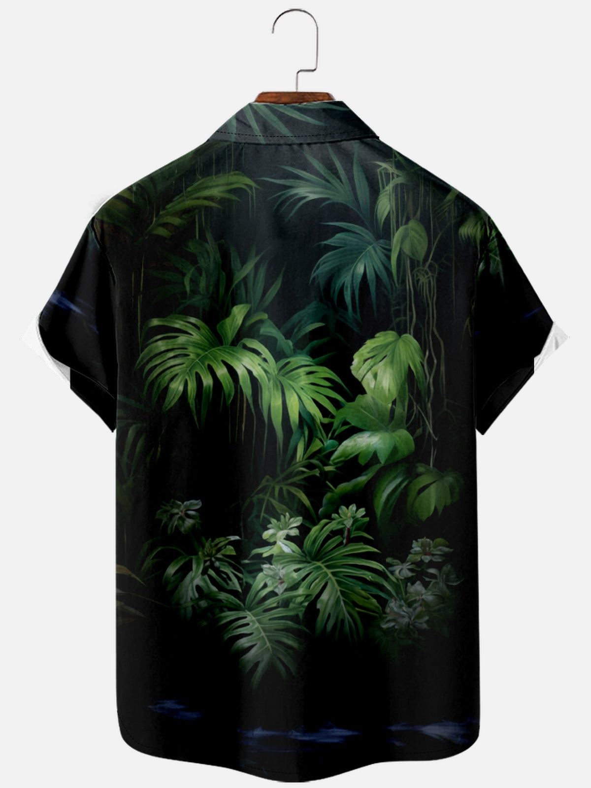 Men's Hawaiian Flamingo In Leaves Short Sleeve Shirt Eleven Oasis