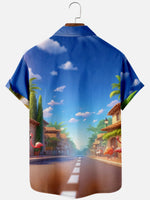 Men's Flamingo Road Trip Hawaiian Short Sleeve Shirt Eleven Oasis