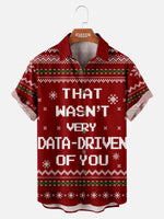 Men's Data-Driven Holiday Short Sleeve Shirt Eleven Oasis