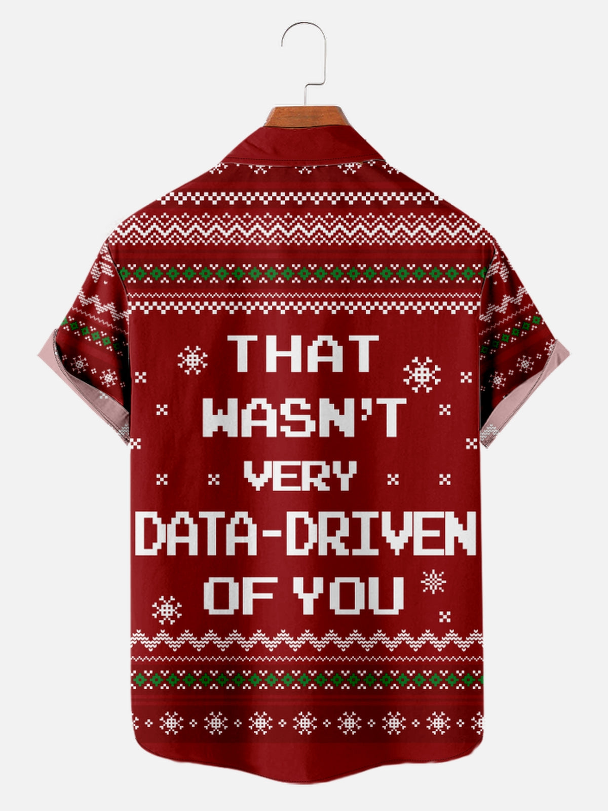 Men's Data-Driven Holiday Short Sleeve Shirt Eleven Oasis