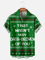 Men's Data-Driven Holiday Short Sleeve Shirt Eleven Oasis