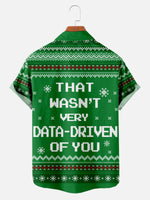 Men's Data-Driven Holiday Short Sleeve Shirt Eleven Oasis
