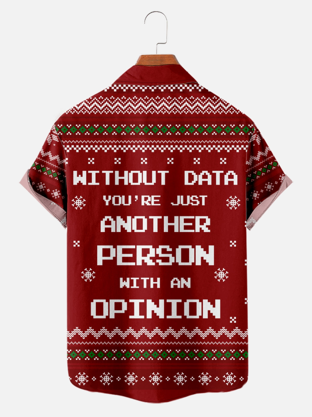 Men's Without Data You're Just Another Person Short Sleeve Shirt Eleven Oasis