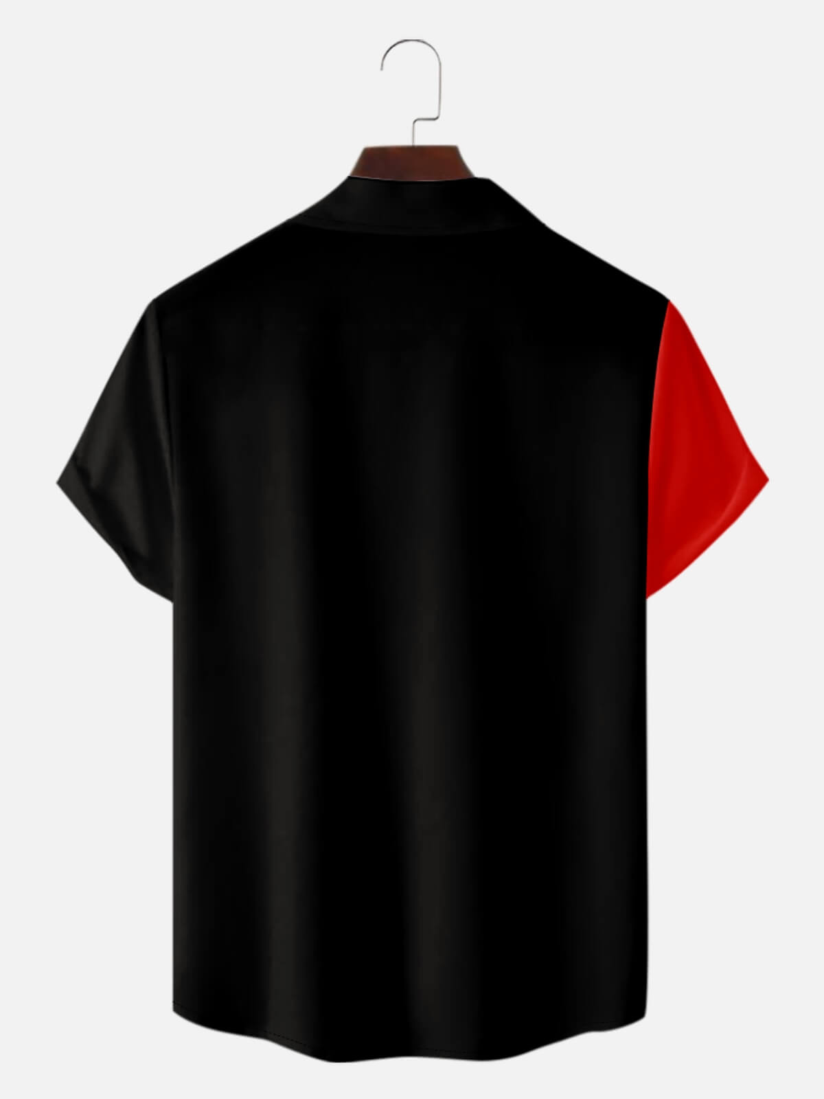Men’s Bowling Camp Collar Short Sleeve Shirt Gradient Colors Eleven Oasis