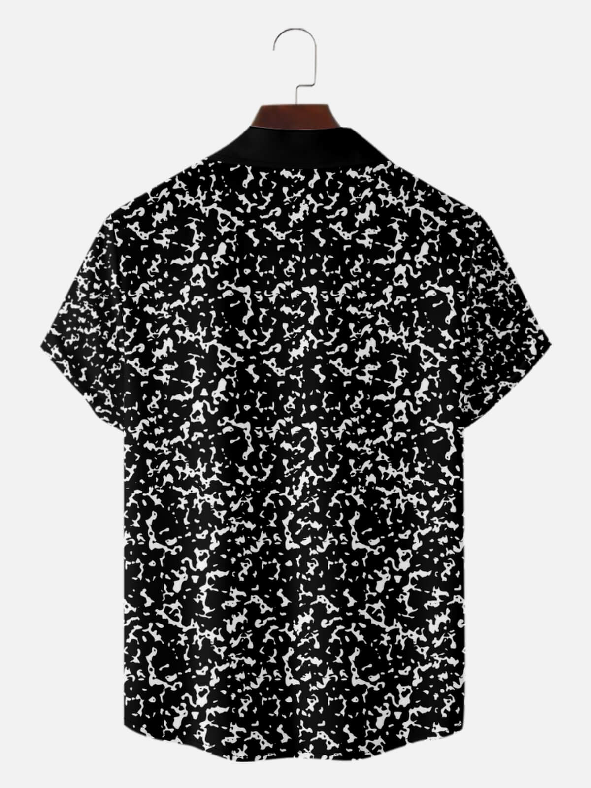 Men’s Retro Camp Collar Short Sleeve Shirt Nostalgic Stationery Mead Composition Books Eleven Oasis