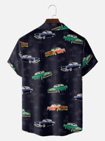 Men's Vintage Cars Palm Paradise Short Sleeve Shirt Eleven Oasis