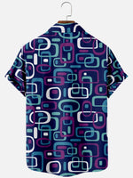 Men's Iconic 70s Pattern Short Sleeve Shirt Eleven Oasis