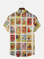 Men's Día de los Muertos Stamp Short Sleeve Shirt Eleven Oasis