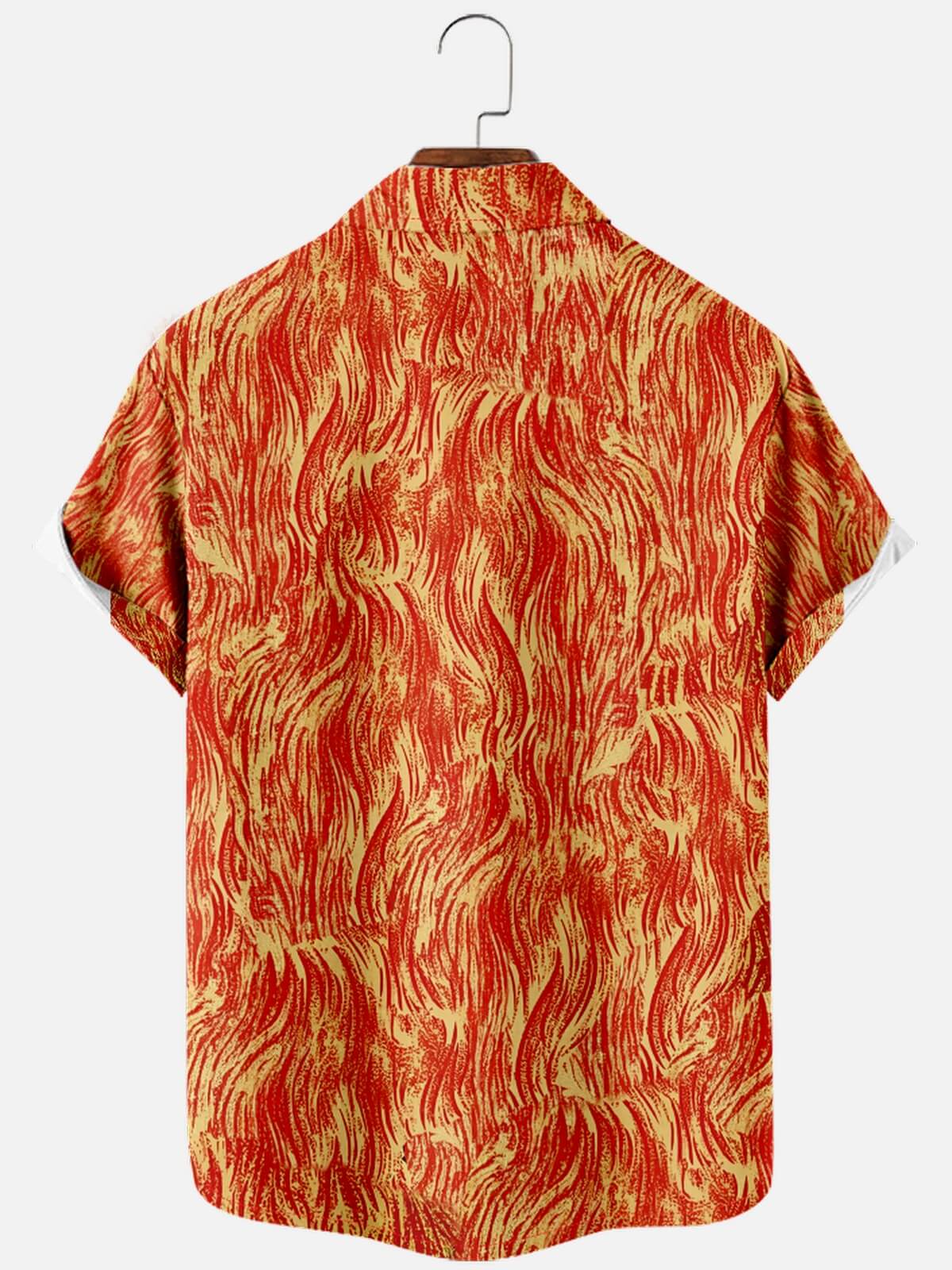 Men’s Food & Beverage Spread Collar Short Sleeve Shirt Skeleton Chef HE DOES NOTHING HE DOES WANTS BBQ Eleven Oasis
