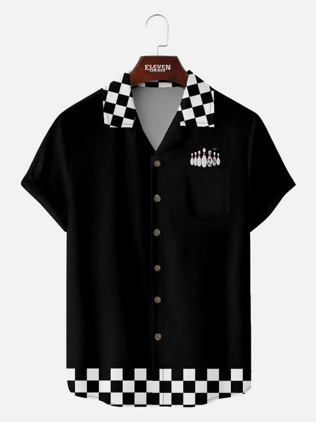 ウェア・シャツ 60s BOWLING Shirts Men???¡§o?¡§¡§s Bowling Camp Collar Short Sleeve Shirt 60s